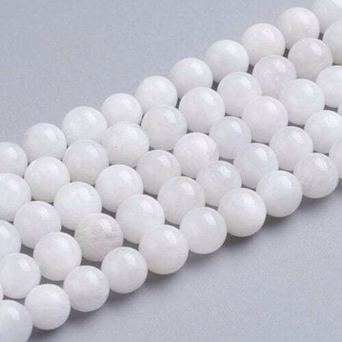 Natural White Rainbow Moonstone Gemstones