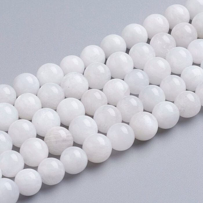 Natural White Rainbow Moonstone Gemstones