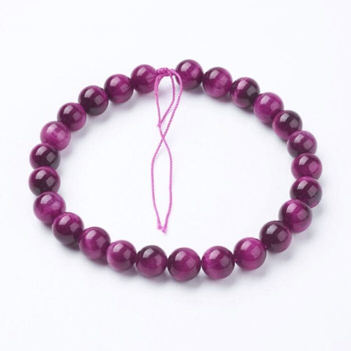 Rose Tiger's Eye Gemstone Beads (8mm) - Image 2