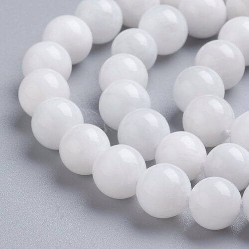 Exquisite Natural White Rainbow Moonstone Gemstones beads