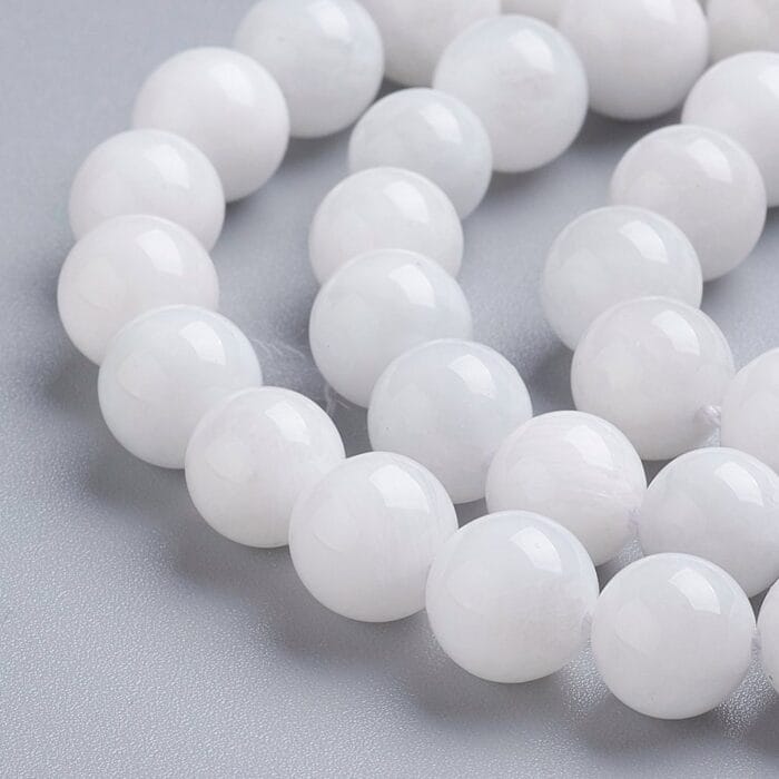 Exquisite Natural White Rainbow Moonstone Gemstones beads