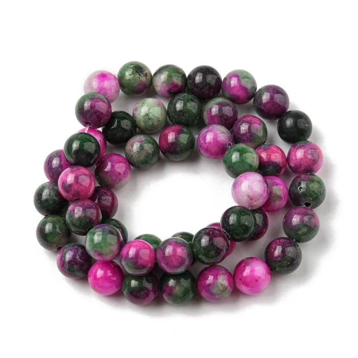 Natural Mix Colour Jade Beads