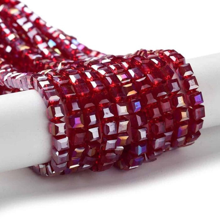 Square Glass Beads