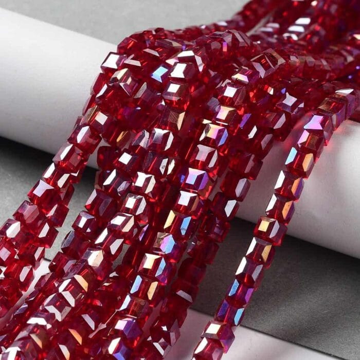 Square Glass Beads