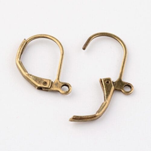 Antique Bronze Lever Back Earring Hooks