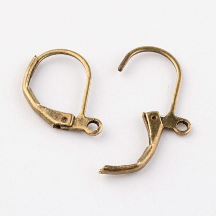 Antique Bronze Lever Back Earring Hooks