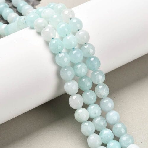 Natural White Jade Medium Aquamarine Gemstones