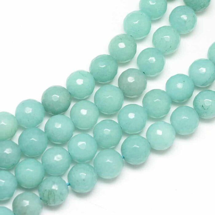 Natural White Jade Medium Aquamarine Gemstones