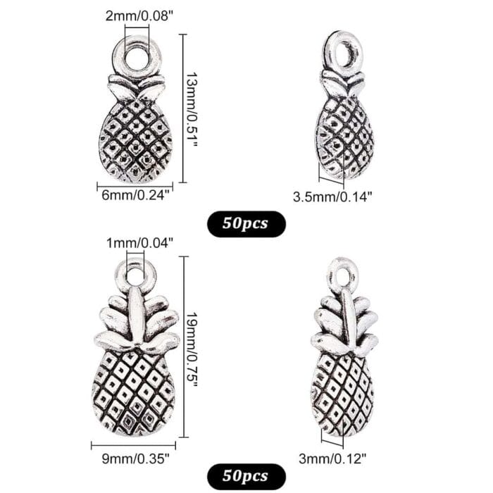 Tibetan Style Alloy Pineapple Pendant