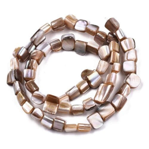 Camel Natural Dyed Shell Beads