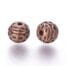 Red Copper Round Metal Beads