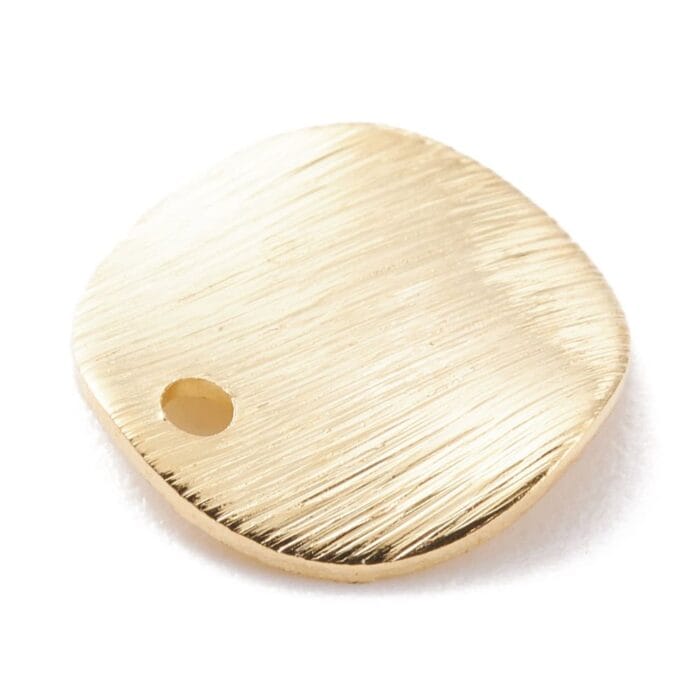 Flat 24K Gold Plated Pendant Charms