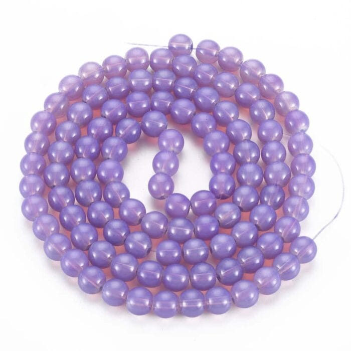 Purple glass beads