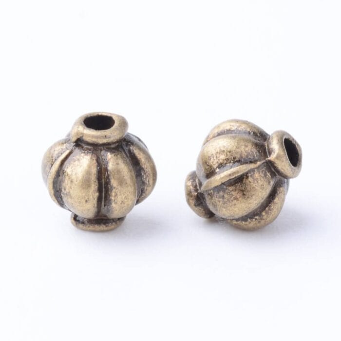 Bronze Lantern Metal Spacer Beads