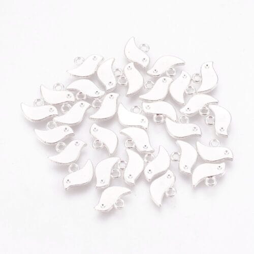 Bird of Peace Silver Charm Pendant