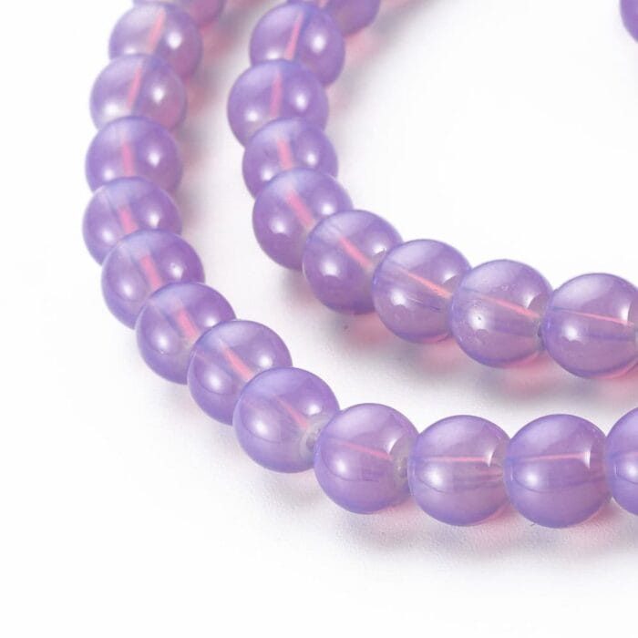 Purple glass beads