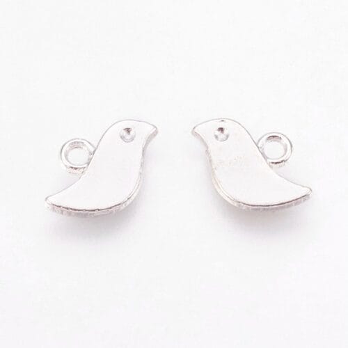 Bird of Peace Silver Charm Pendant
