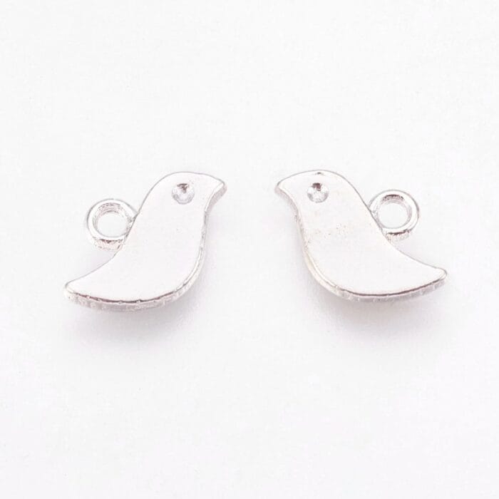 Bird of Peace Silver Charm Pendant