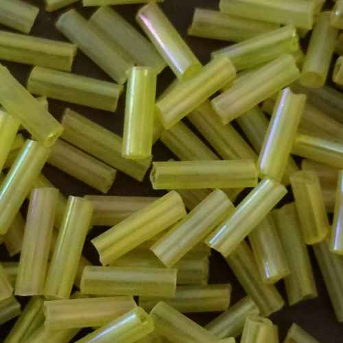 Light Yellow Bugle Seed Beads