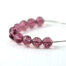 Purple Czech Glass Beads