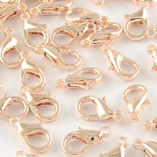 Light Rose Gold Lobster Hooks