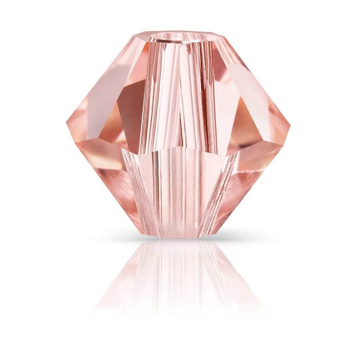 Rose Peach Preciosa Crystal Rondelles