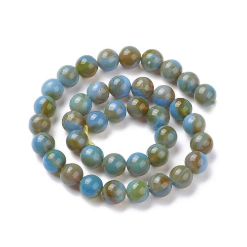 Light Sky Blue Lampwork Beads