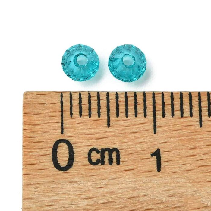 Blue Zircon Preciosa Crystal Rondelles