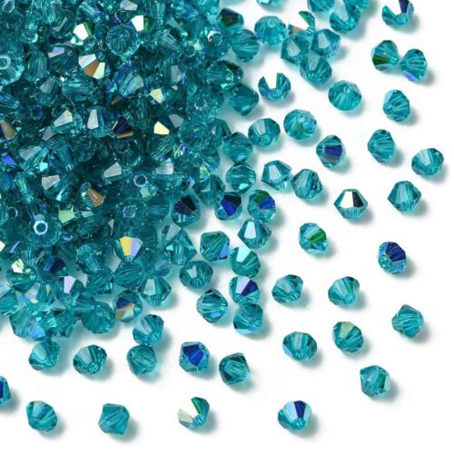 Blue Zircon Preciosa Crystal Bicones
