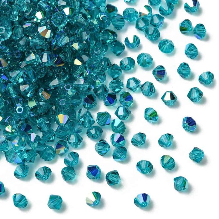 Blue Zircon Preciosa Crystal Bicones