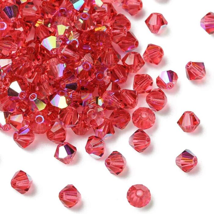Indian Pink Preciosa Crystal Bicones