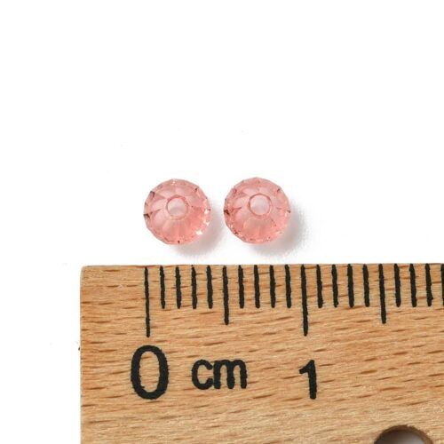 Rose Peach Preciosa Crystal Rondelles