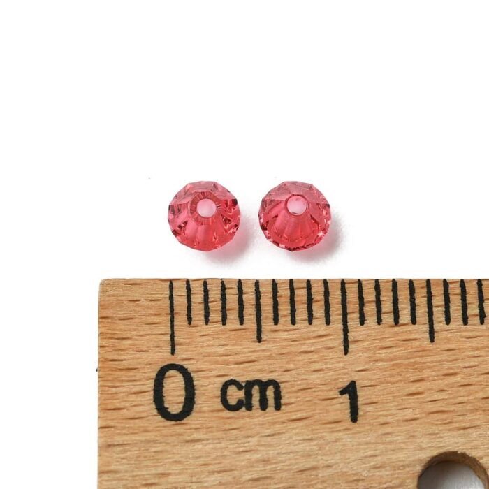 Indian Pink Preciosa Crystal Bicones