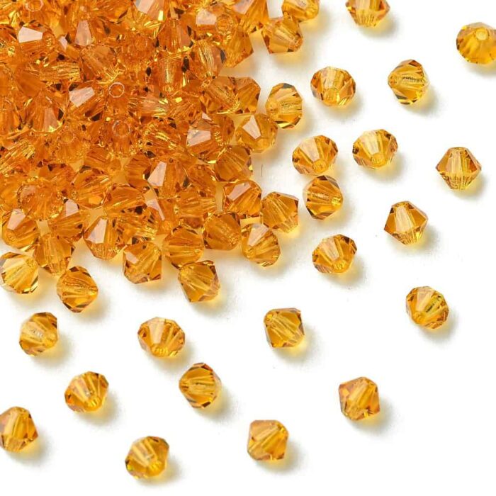 Topaz Preciosa Crystal Rondelles