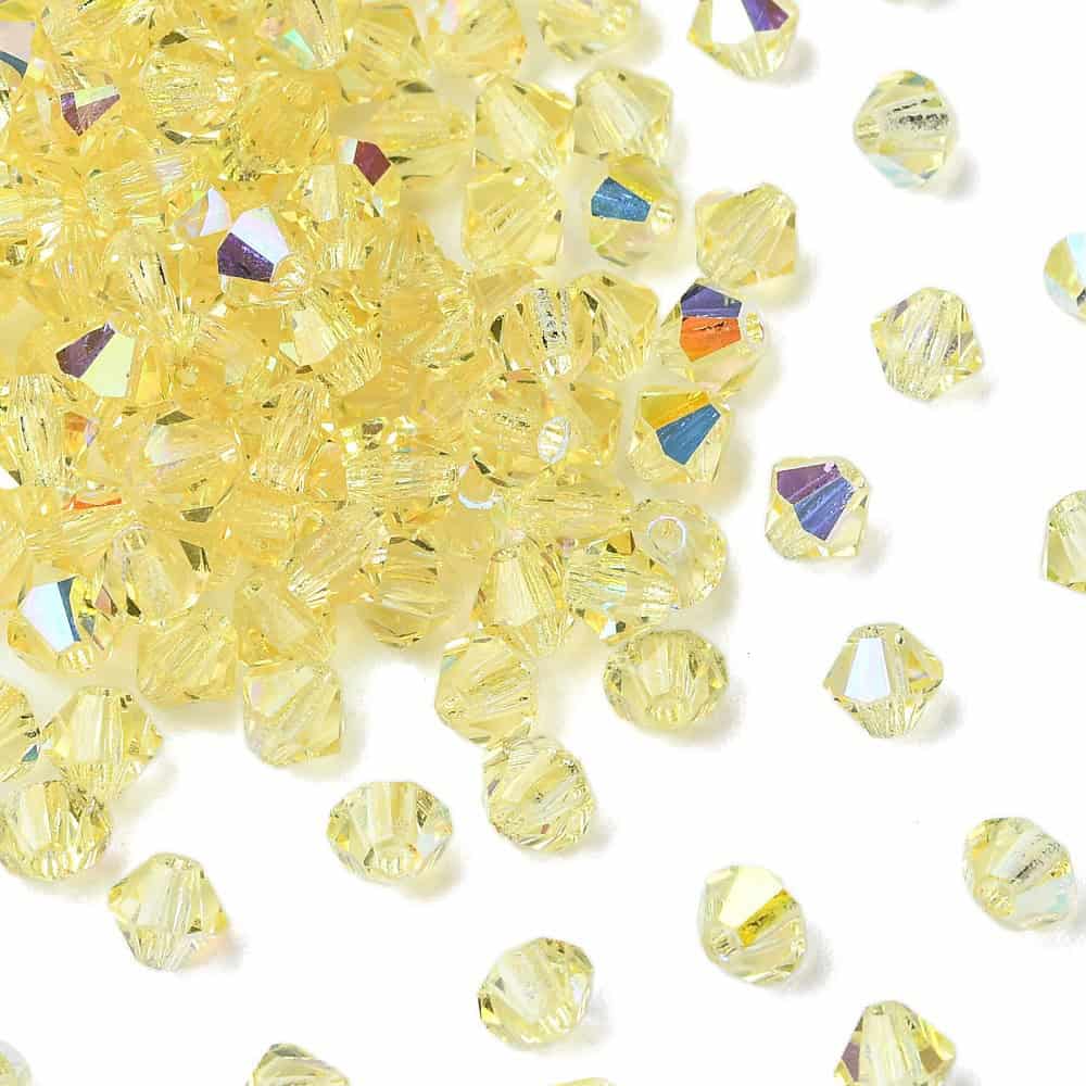 Yellow Preciosa Crystal Bicones