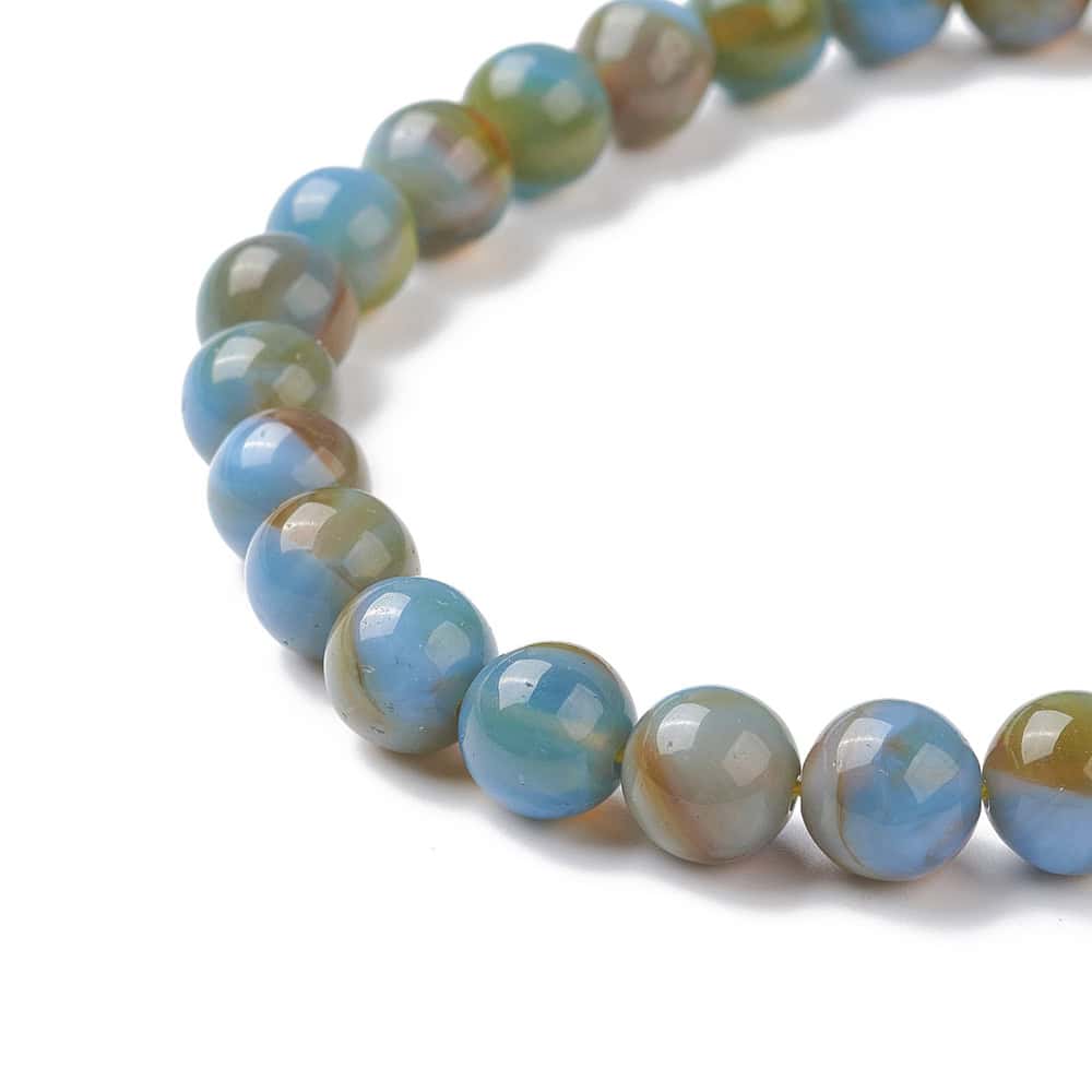 Light Sky Blue Lampwork Beads