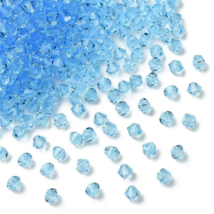 Aquamarine Preciosa Crystal Rondelles