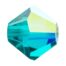 Blue Zircon AB Preciosa Crystal Bicones