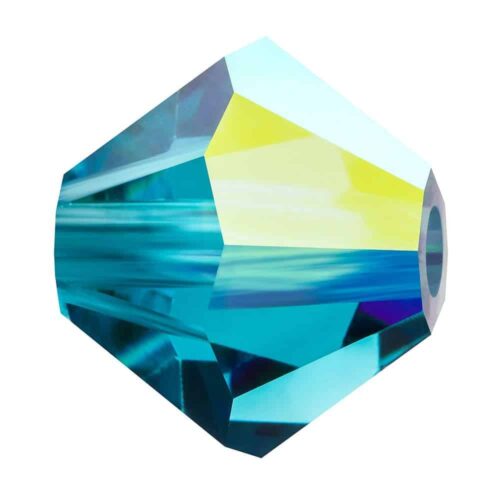 Indicolite AB Preciosa Crystal Bicones