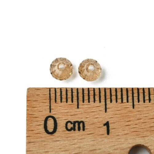 Light Topaz Preciosa Crystal Rondelles