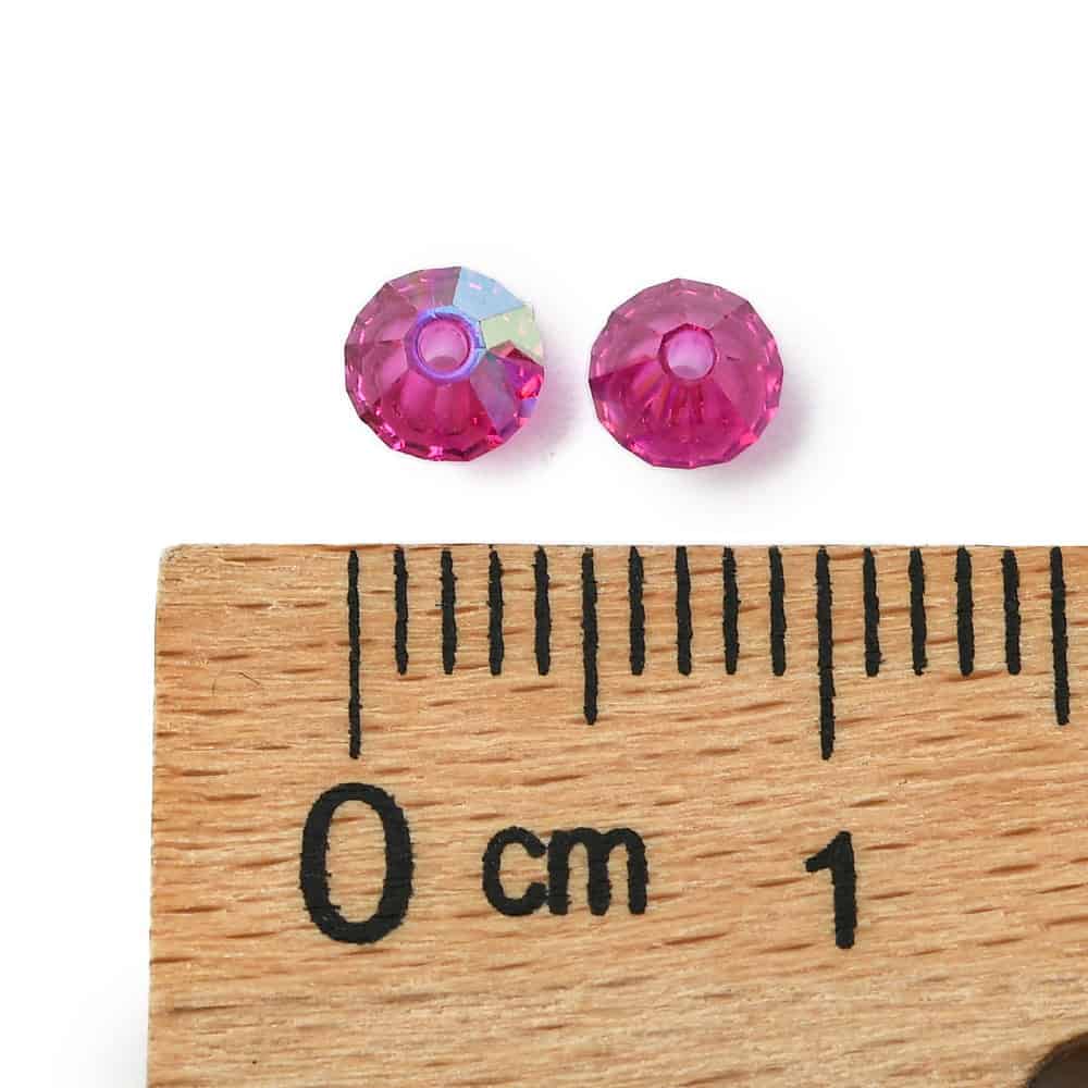 Fuchsia Preciosa Crystal Bicones