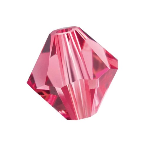 Indian Pink Preciosa Crystal Rondelles