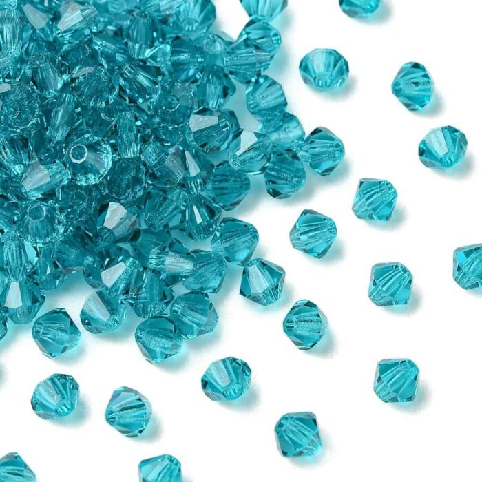Blue Zircon Preciosa Crystal Rondelles