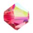 Indian Pink AB Preciosa Crystal Bicones