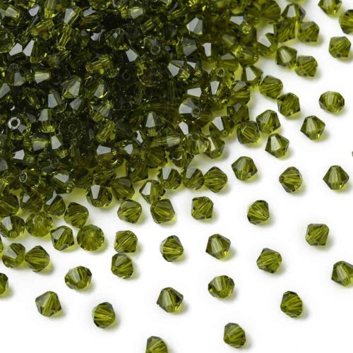 Olivine Preciosa Crystal Bicones
