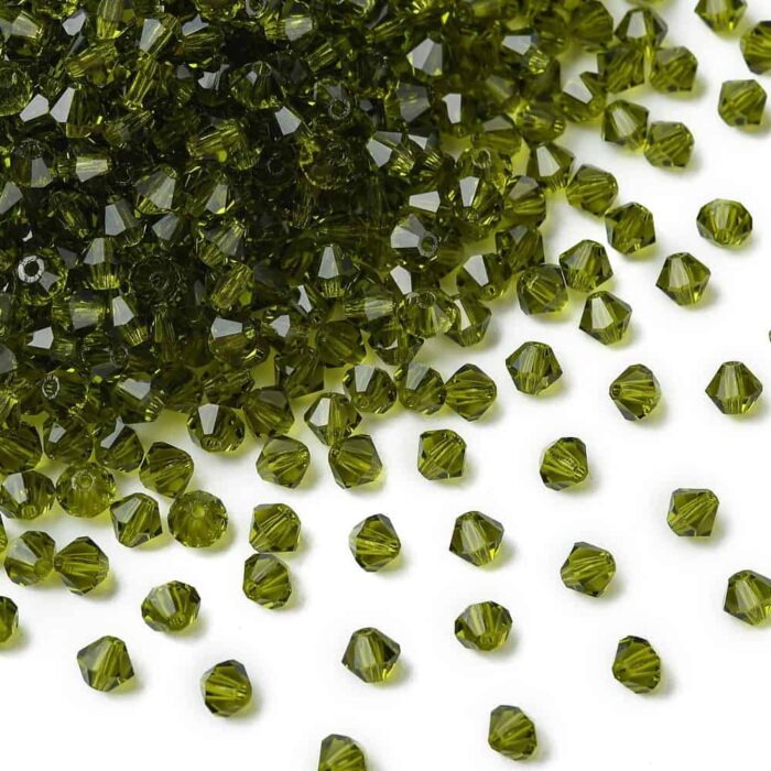 Olivine Preciosa Crystal Bicones