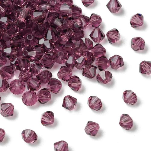 Amethyst Preciosa Crystal Rondelles