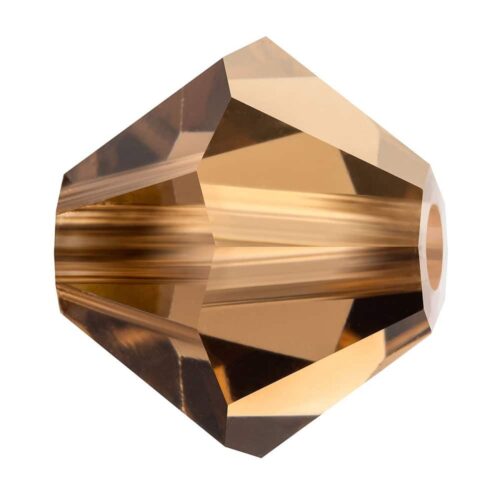 Smoked Topaz Preciosa Crystal Rondelles