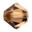Smoked Topaz Preciosa Crystal Rondelles