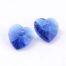 Royal Blue Heart Shape Crystal Bead